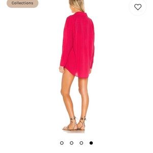 Blue Life Ruth Tunic In Bright Rose